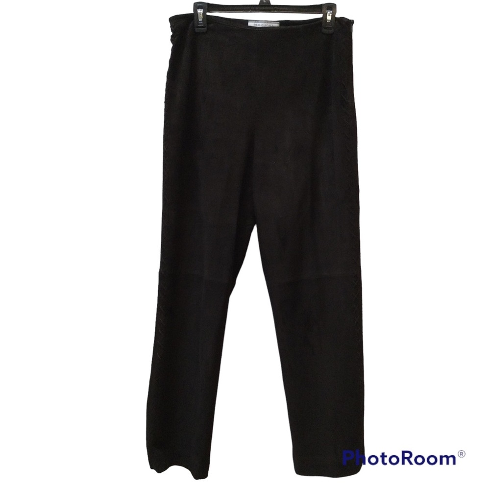 Suede Leather Pants - Fully Lined -Side lace up
